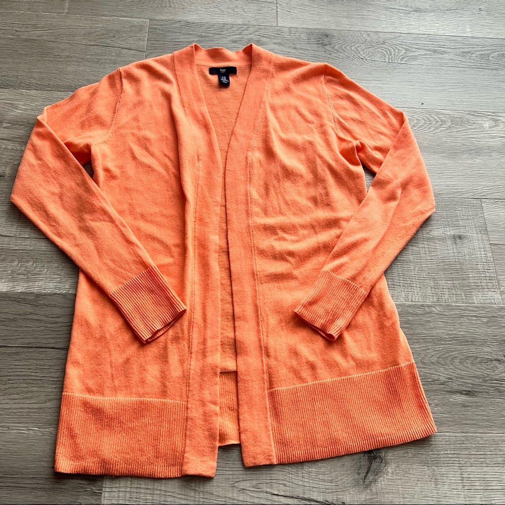 Gap Sunset Orange Cardigan Sweater | Womens